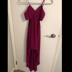 Express Pink mid-low dress